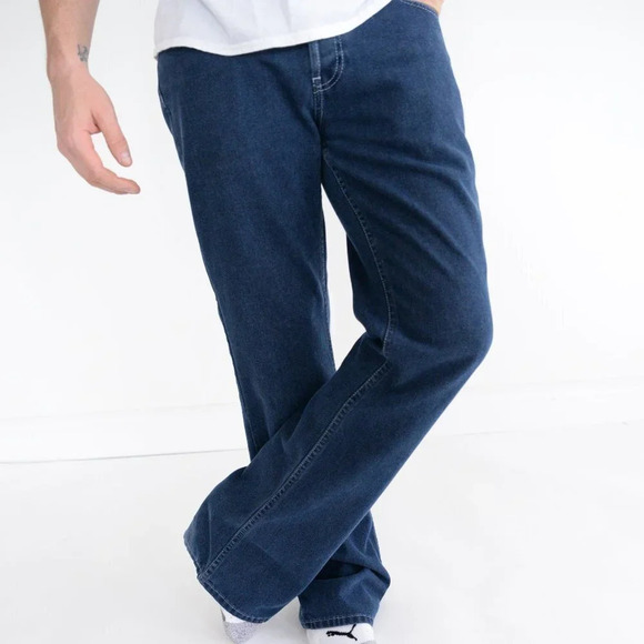 Vintage Tommy Hilfiger Dark Wash Flared Leg Denim Jeans Size 30 - Picture 1 of 13